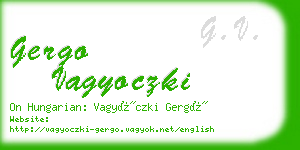 gergo vagyoczki business card